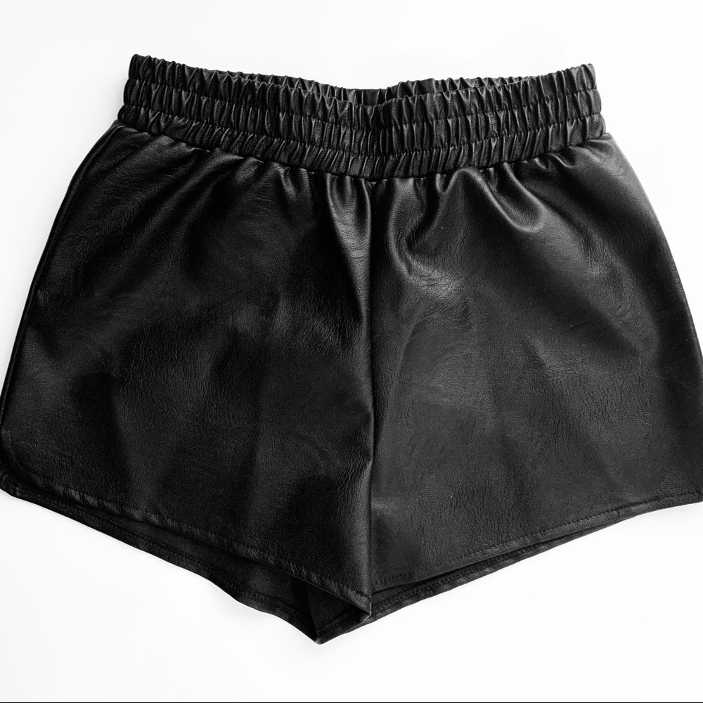 NastyGal Vegan Leather Shorts